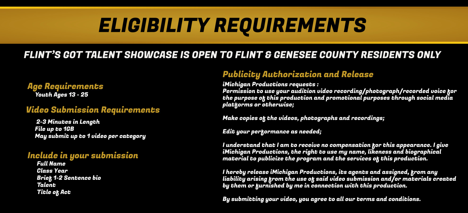 Eligibility Requirements Banner